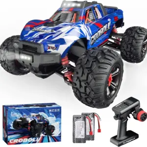 CROBOLL 1/14 Monster Truck 40 KPH High Speed (2 Batteries), XDKJ-011 – Blue