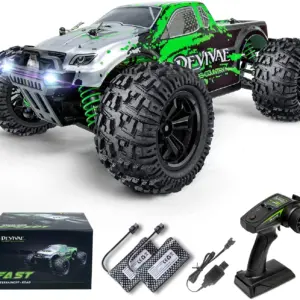 DEVIVAE 1/18 Monster Truck 36 KPH (2 Batteries), Green, ZWD-005