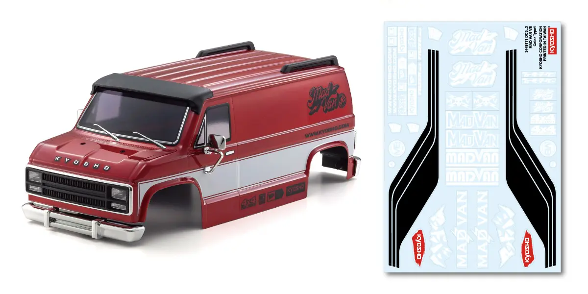 Kyosho MadVan VE 4WD Fazer MK2 1:10 Readyset - T1 Red – RC Monster Trucks