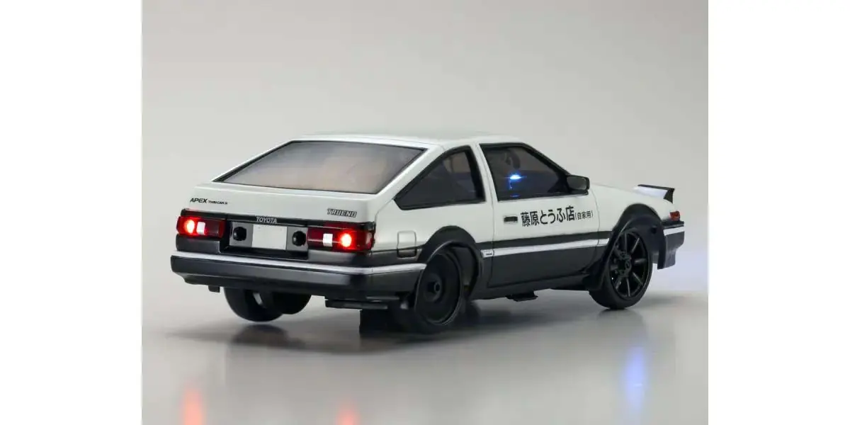 Kyosho First Mini-Z 1:28 Initial-D Sprinter Trueno Ae86 Wh/Bk Carbon – view 6