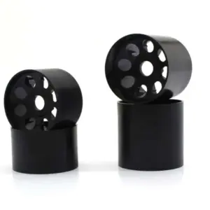 Front & Rear Black Wheels Kyosho EP Fantom 4WD (4)