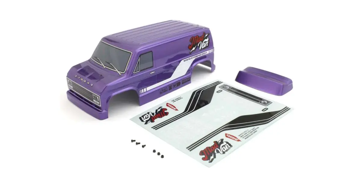 Body Shell Set Kyosho Madvan - T2 Purple