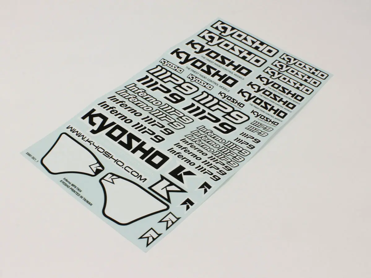 Decal Sheet Kyosho Inferno Mp9 Tki4