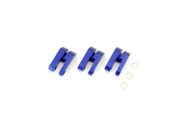 Aluminium Clutch Shoe Set (3 Shoe Type) All Kyosho Inferno (3) Blue