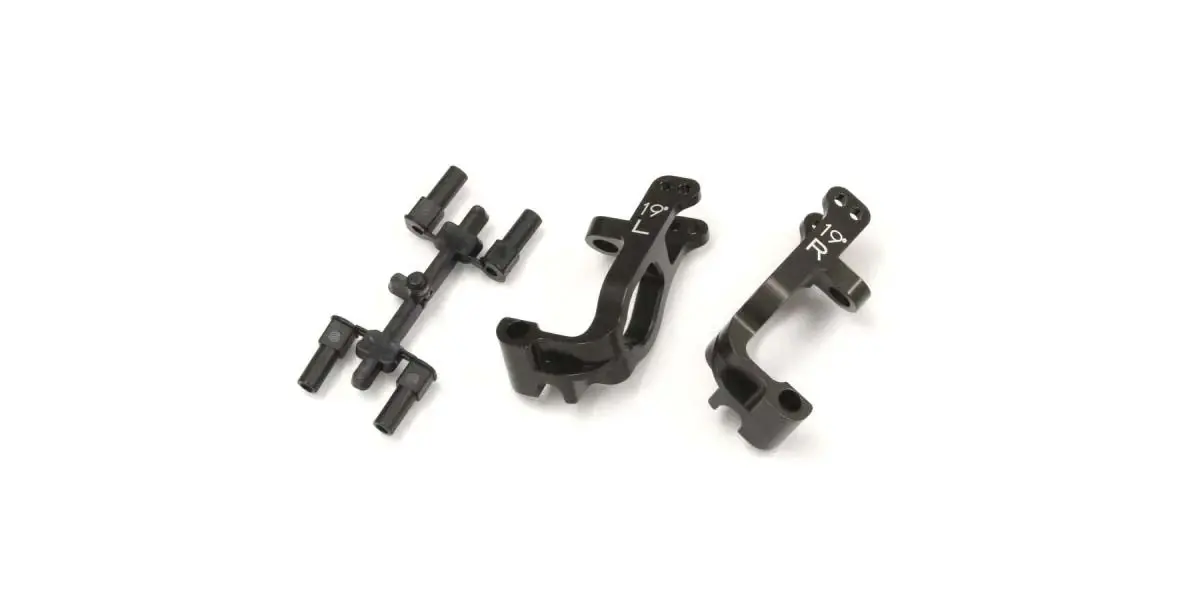 Front Hub Carrier Set Kyosho Inferno Mp9-Mp10 Aluminium - 19 Deg.