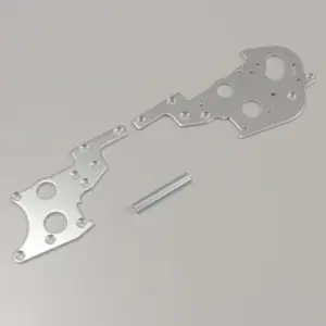 Rear Side Plate Set Kyosho Optima (2) Silver