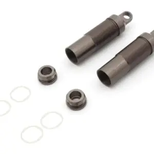 Rear Shock Case Kyosho Optima Mid (2) Gun Metal