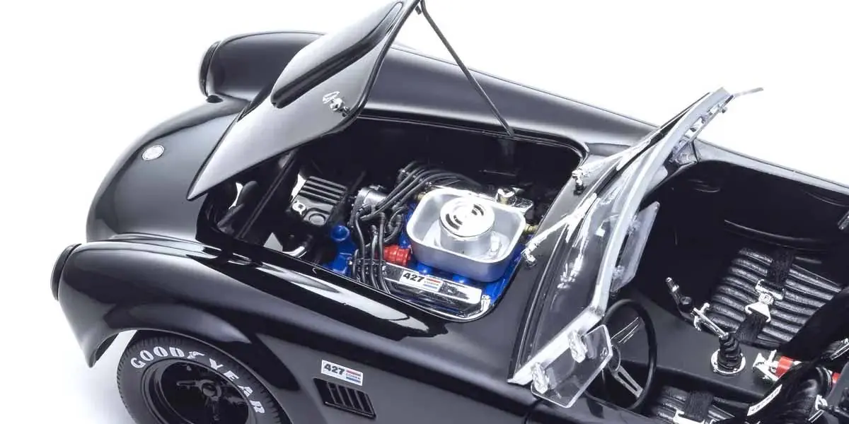 Kyosho 1:18 Shelby Cobra 427 S/C Spider 1962 Black – view 6