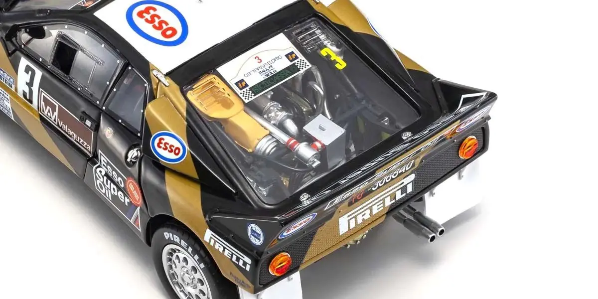Kyosho 1:18 Lancia Rally 037 F.Tabaton Targa Florio 1985 Esso Nr.3 – view 7