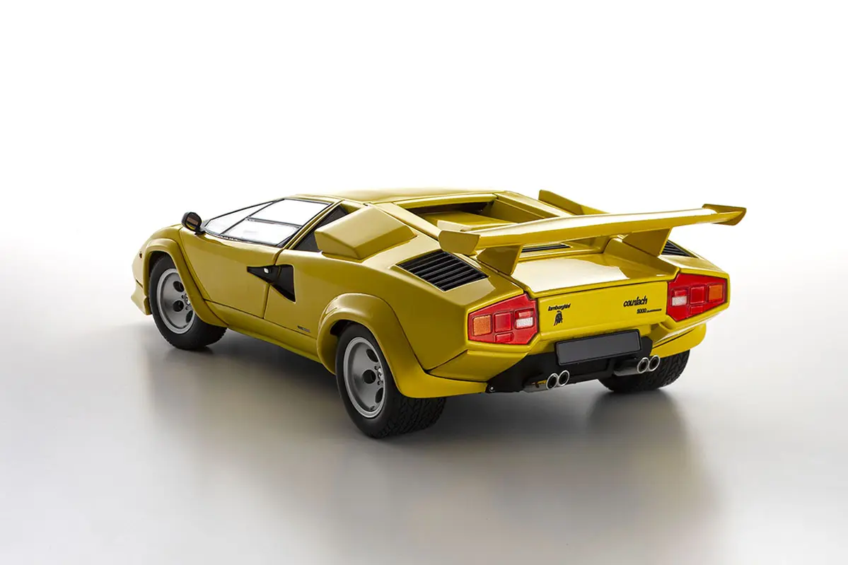 Kyosho 1:18 Lamborghini Countach Lp5000 Quattrovalvole Yellow – view 3