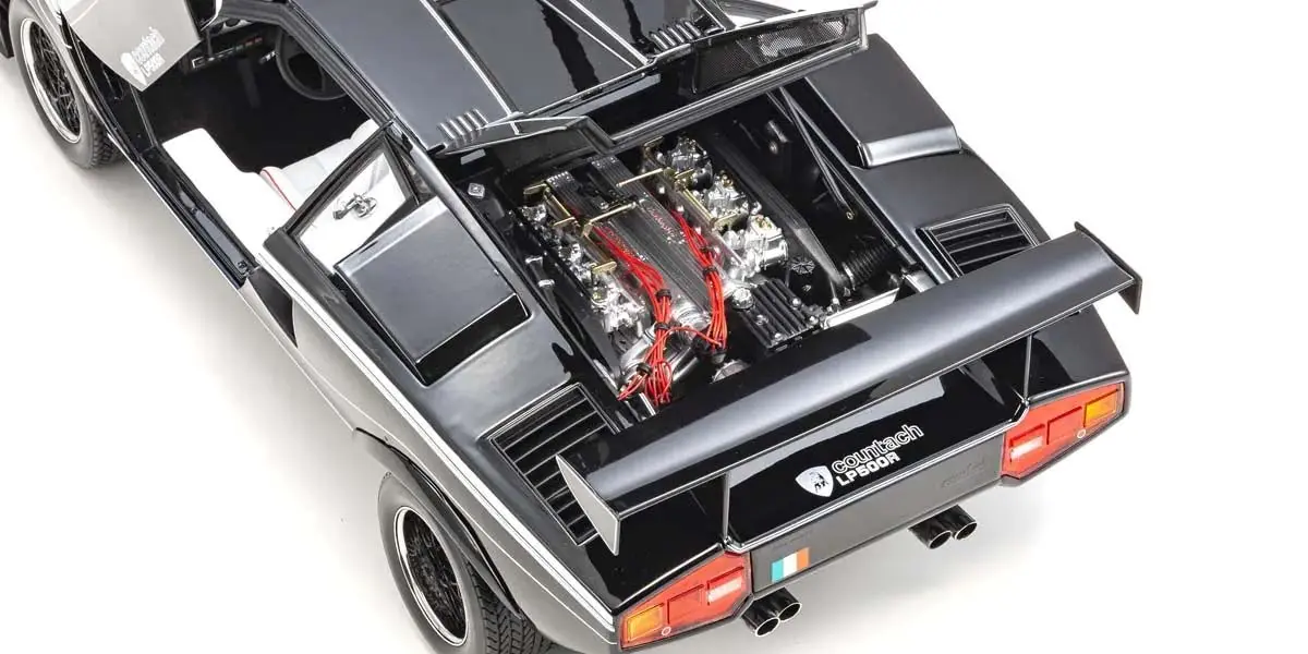 Kyosho 1:12 Lamborghini Countach Lp500r 1982 Black – view 8