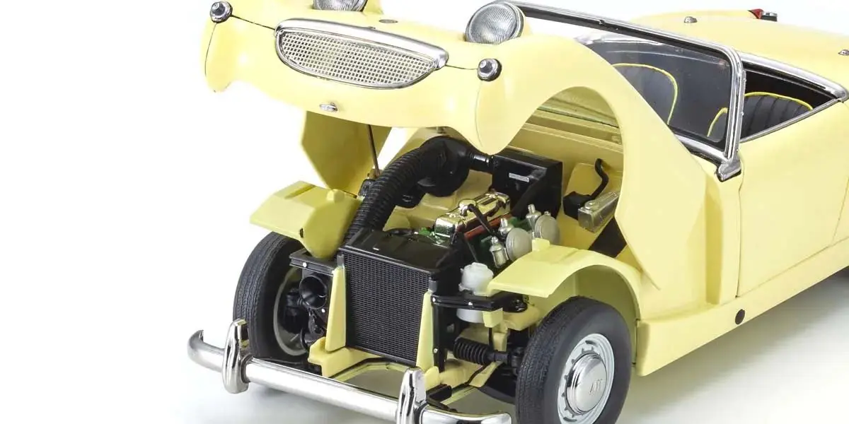 Kyosho 1:18 Austin Healey Sprite 1958 Primrose Yellow – view 5