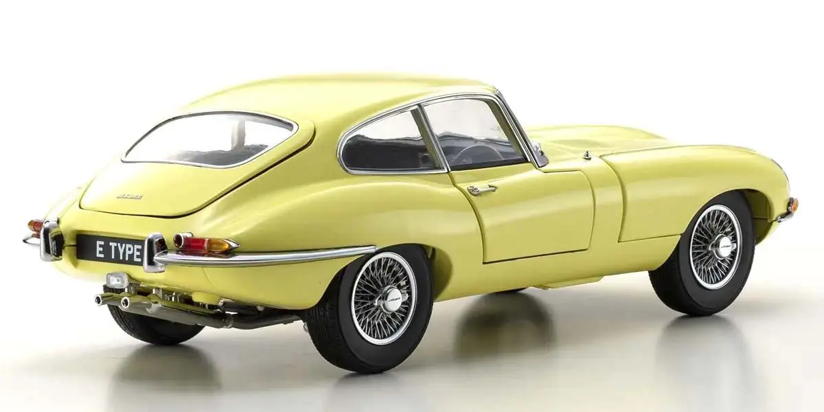 Kyosho 1:18 Jaguar E-Type 3.8l Coupe Mk1 1961 Pale Primose – view 2