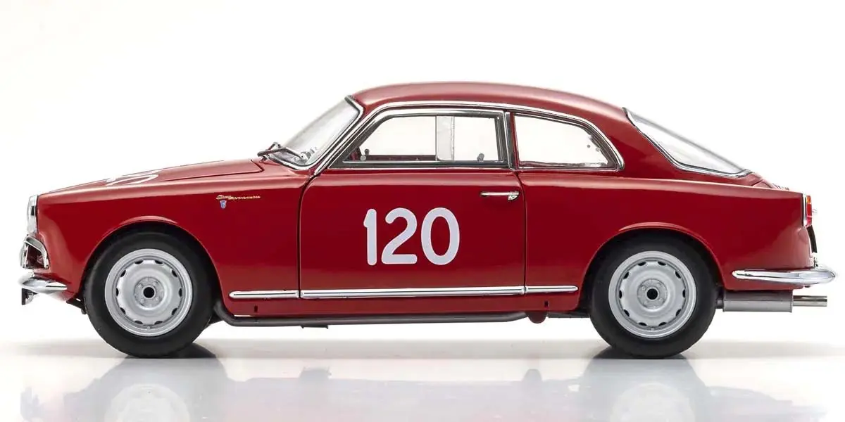 Kyosho 1:18 Alfa Romeo Giuletta Sv Mille Miglia 1956 nr.120 – view 3