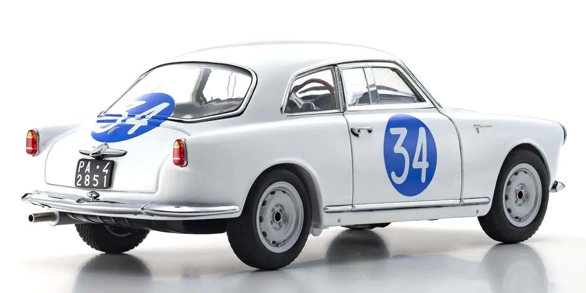 Kyosho 1:18 Alfa Romeo Giuletta Sv Targa Florio 1960 nr.34 – view 2