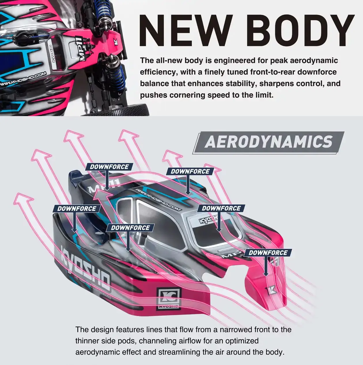 Kyosho Inferno MP11 1:8 4WD RC Nitro Buggy Kit - Bundle wheels, engine & servo package – RC Nitro Car – view 24