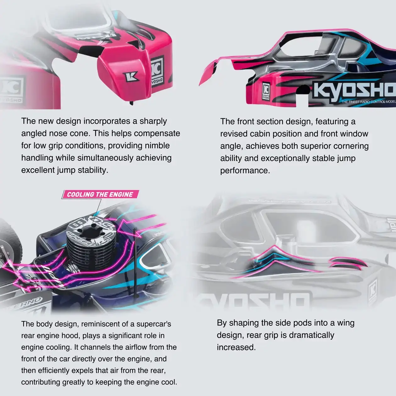 Kyosho Inferno MP11 1:8 4WD RC Nitro Buggy Kit - Bundle wheels, engine & servo package – RC Nitro Car – view 28