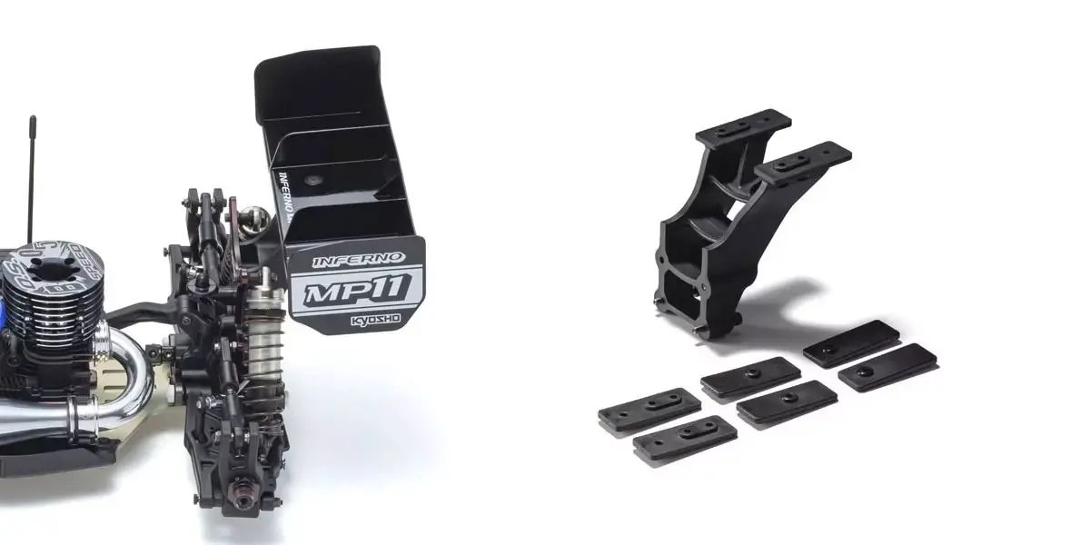 Kyosho Inferno MP11 1:8 4WD RC Nitro Buggy Kit - Bundle wheels, engine & servo package – RC Nitro Car – view 16