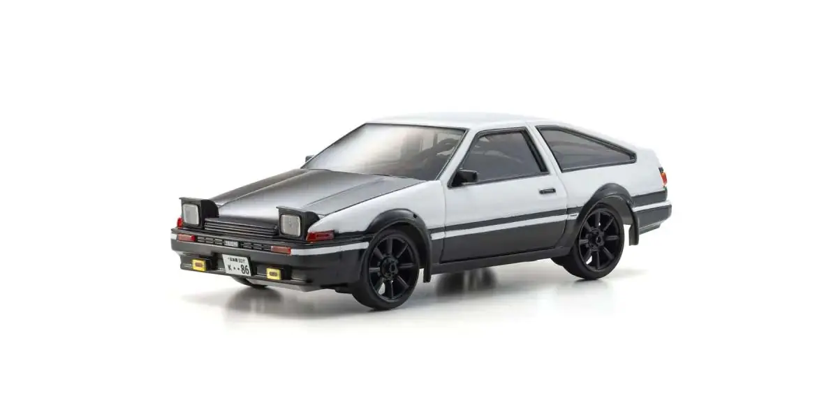 Kyosho First Mini-Z 1:28 Toyota Sprinter Trueno AE86 WH/BK – RC Car – view 2
