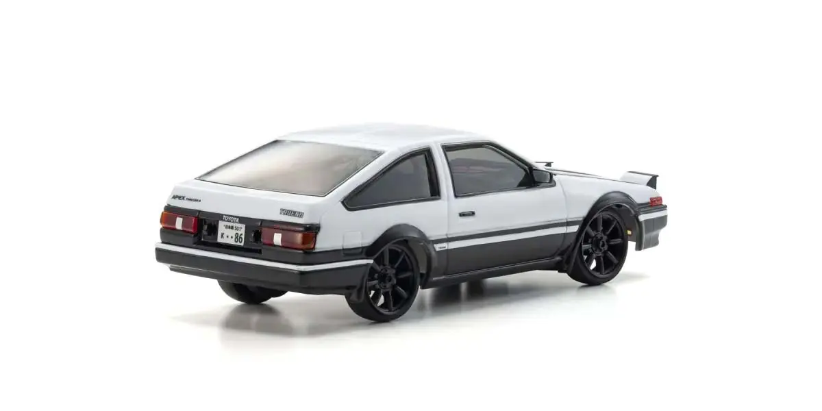 Kyosho First Mini-Z 1:28 Toyota Sprinter Trueno AE86 WH/BK – RC Car – view 3