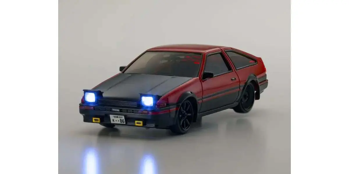 Kyosho First Mini-Z 1:28 Toyota Sprinter Trueno AE86 RD/BK – RC Car – view 6