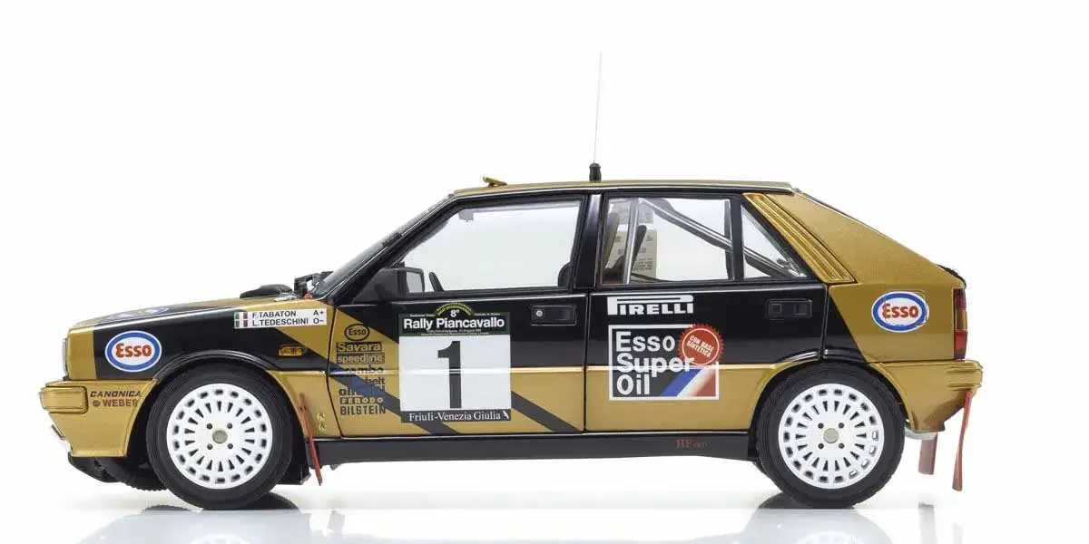 Kyosho 1:18 Lancia Delta HF 4WD Rally Piancavallo 1987 Esso Nr.1 – view 3