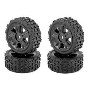 MJX 14301 14302 Wheels With Pre-Glued Tyres 4 Pack – Part Number 1415b1