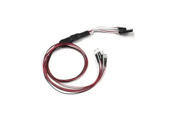 Kyosho LED Light Unit Diam=5/L=400/Clear&Red (4 Bulbs)