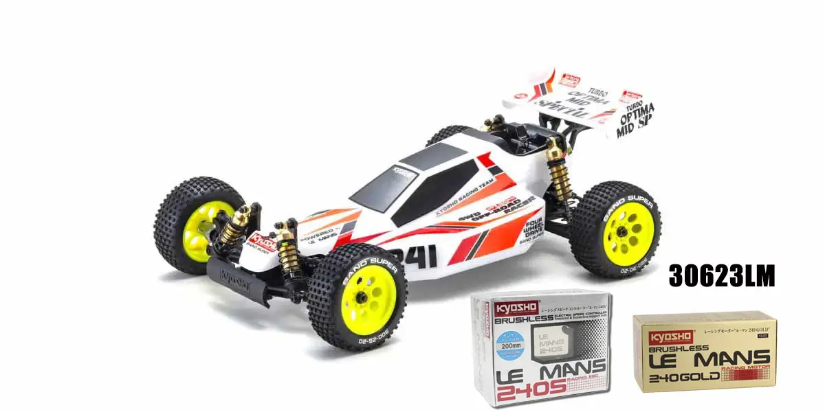 Kyosho Turbo Optima Mid Special 4wd 1:10 Le Mans 240 Gold Edition