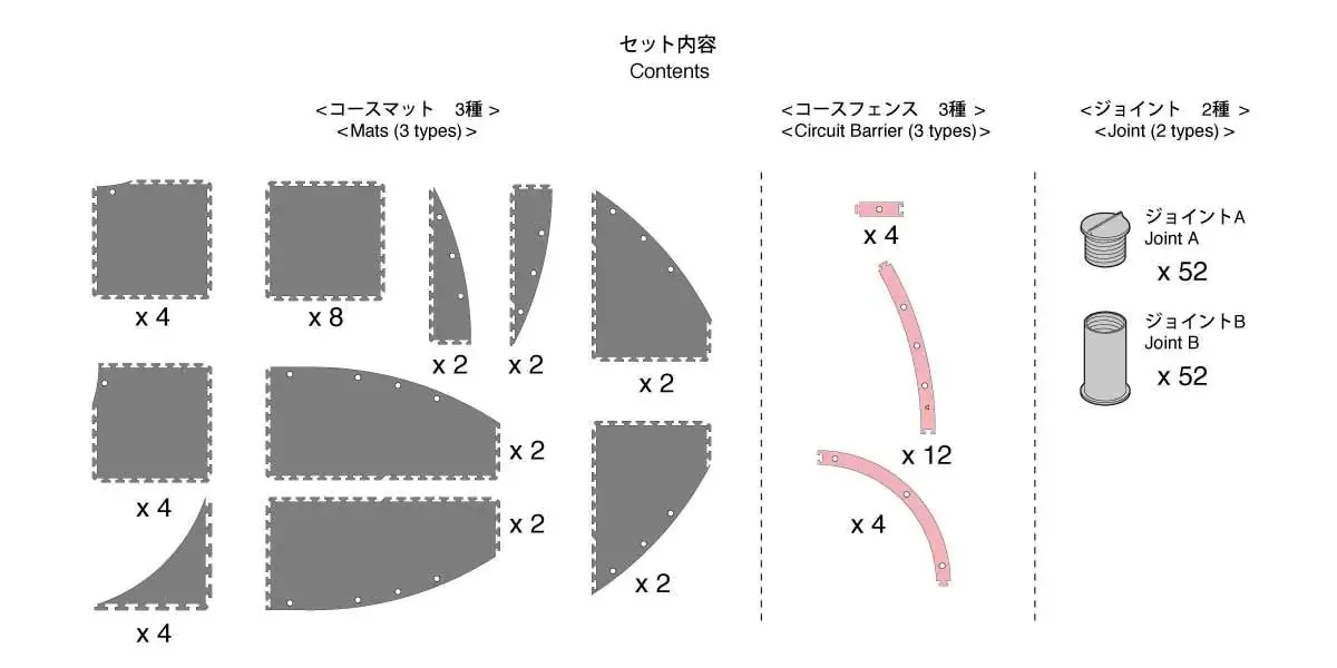 Kyosho Mini-Z Grand Prix Circuit50 Oval Extension (32pcs) – view 2