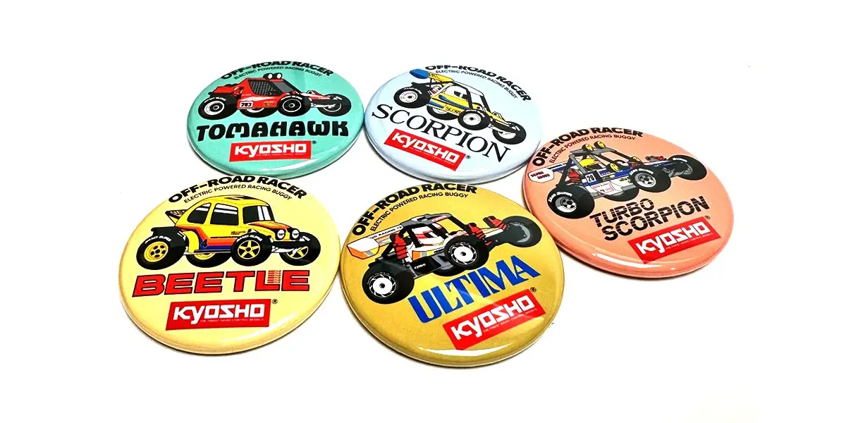 Kyosho Vintage 2wd Buggy Badge (5pcs) – view 6