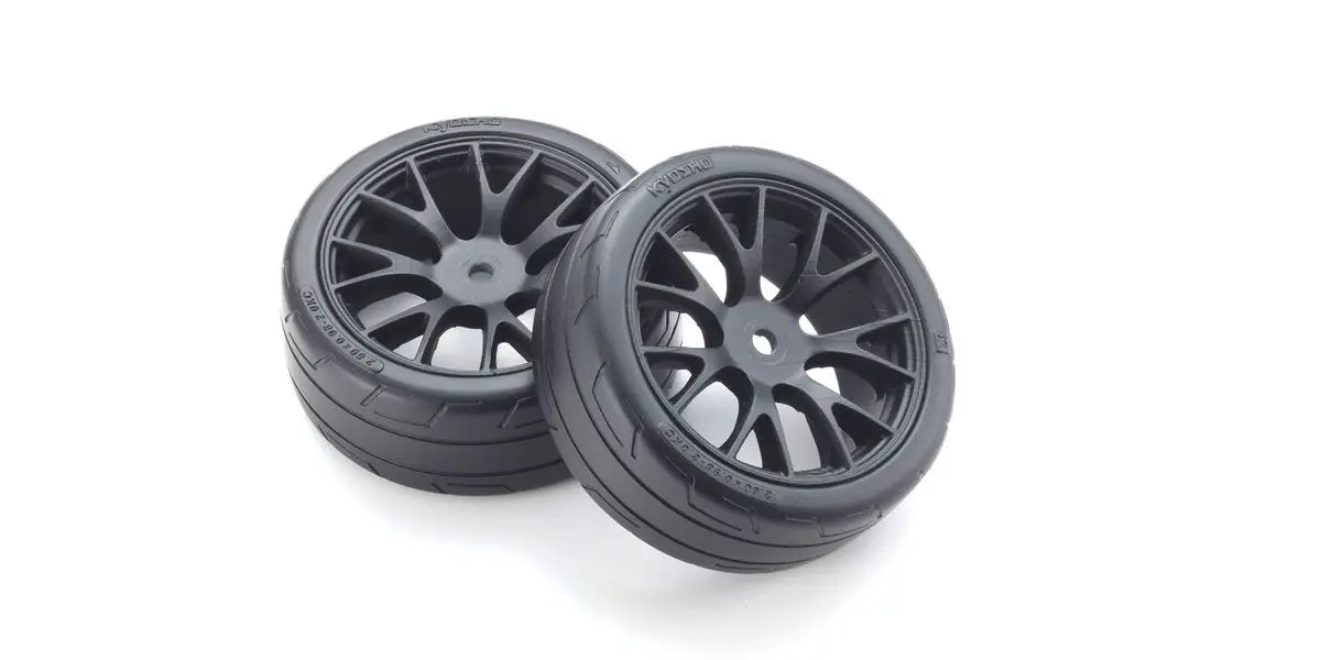 Kyosho 1:10 Fazer Pre-Glued TC Medium Tyres (2)