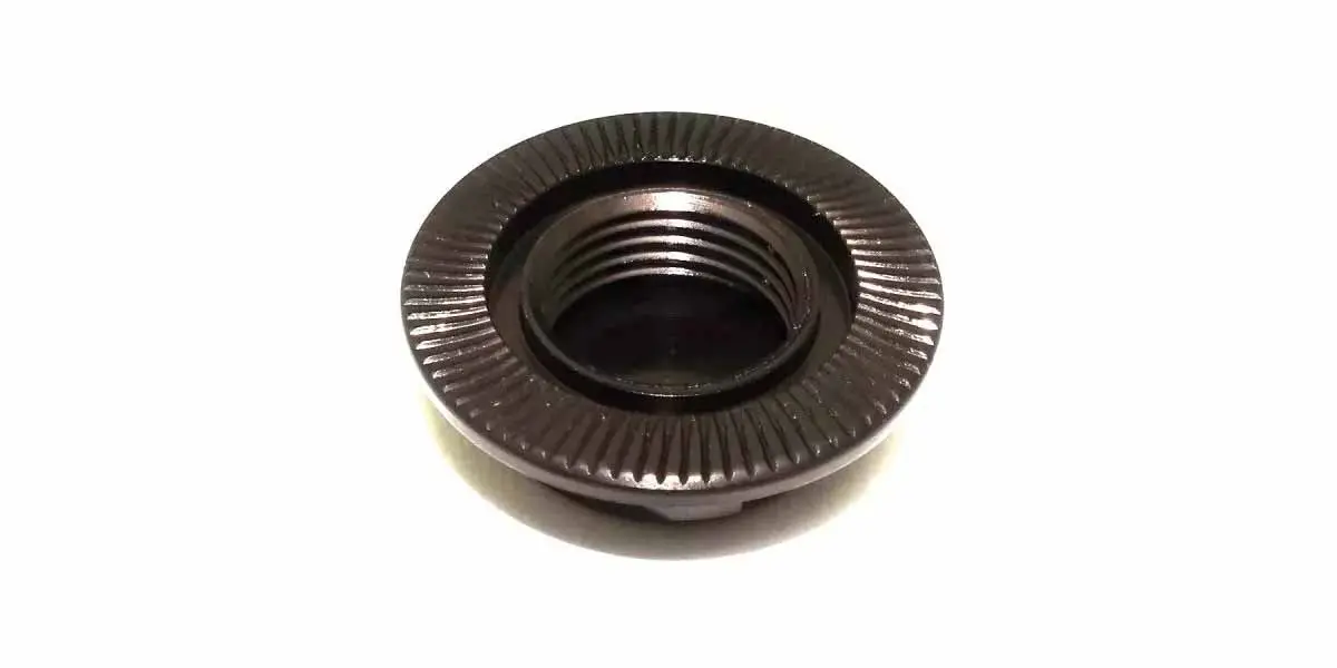 Kyosho 1:8 Inferno Serrated Closed Wheel Nuts (4) Gun Metal – view 2