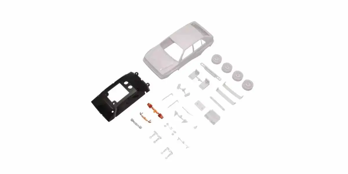 Kyosho Mini-Z Lancia Delta 1992 White Body Set W/4wd Rims – view 2
