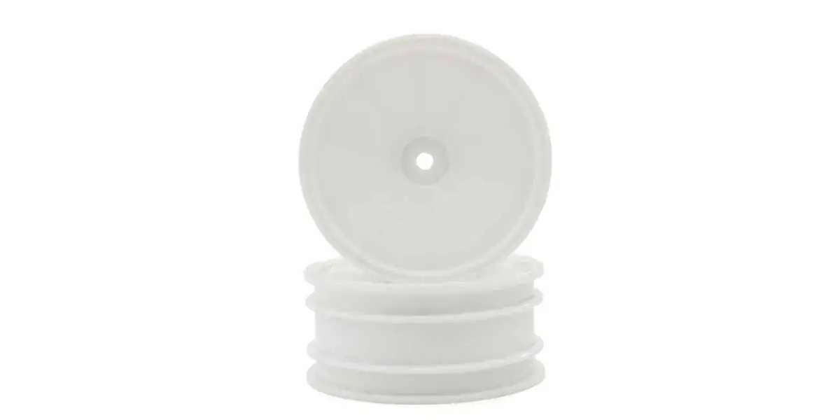 Kyosho Optima Serie White 2.2 Inches Front Dish Wheels (2)