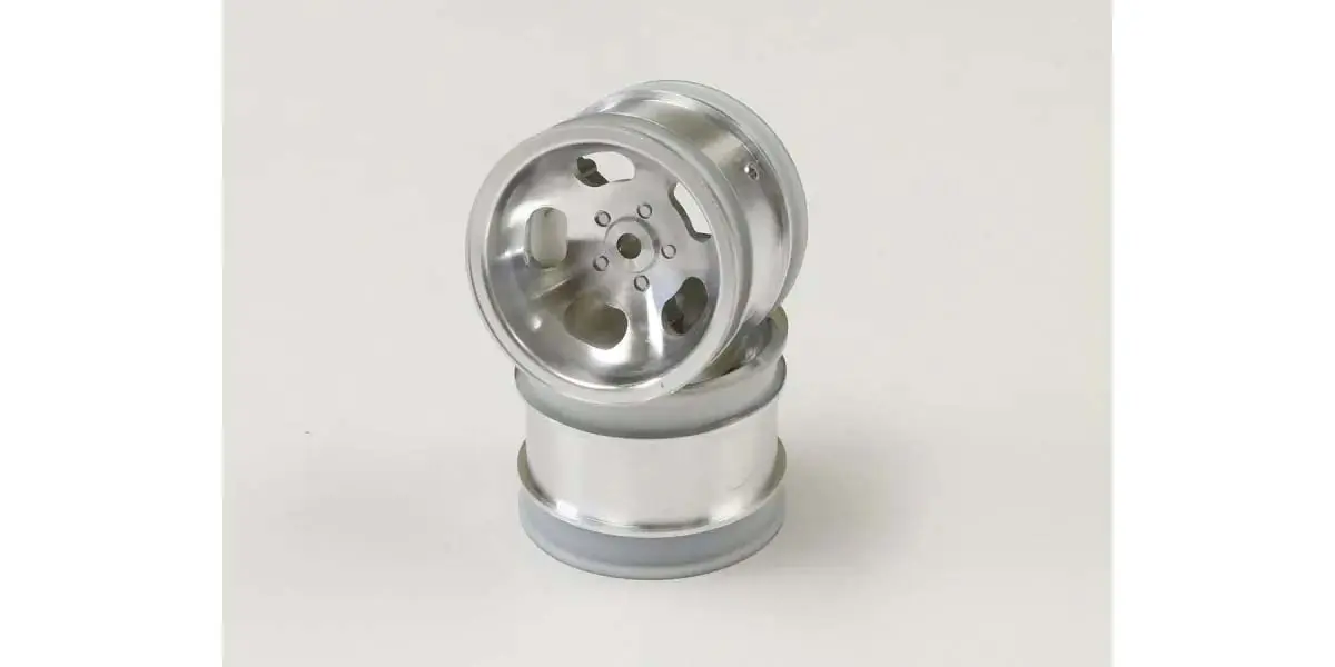 Kyosho Beetle 2014 Satin Chromed Front Wheel 1.7 Inches (2)