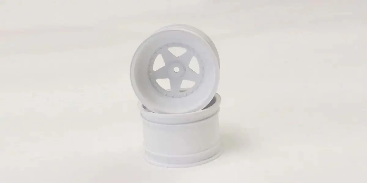 Kyosho Scorpion 2014 White Front Wheel 2.2 Inches (2)