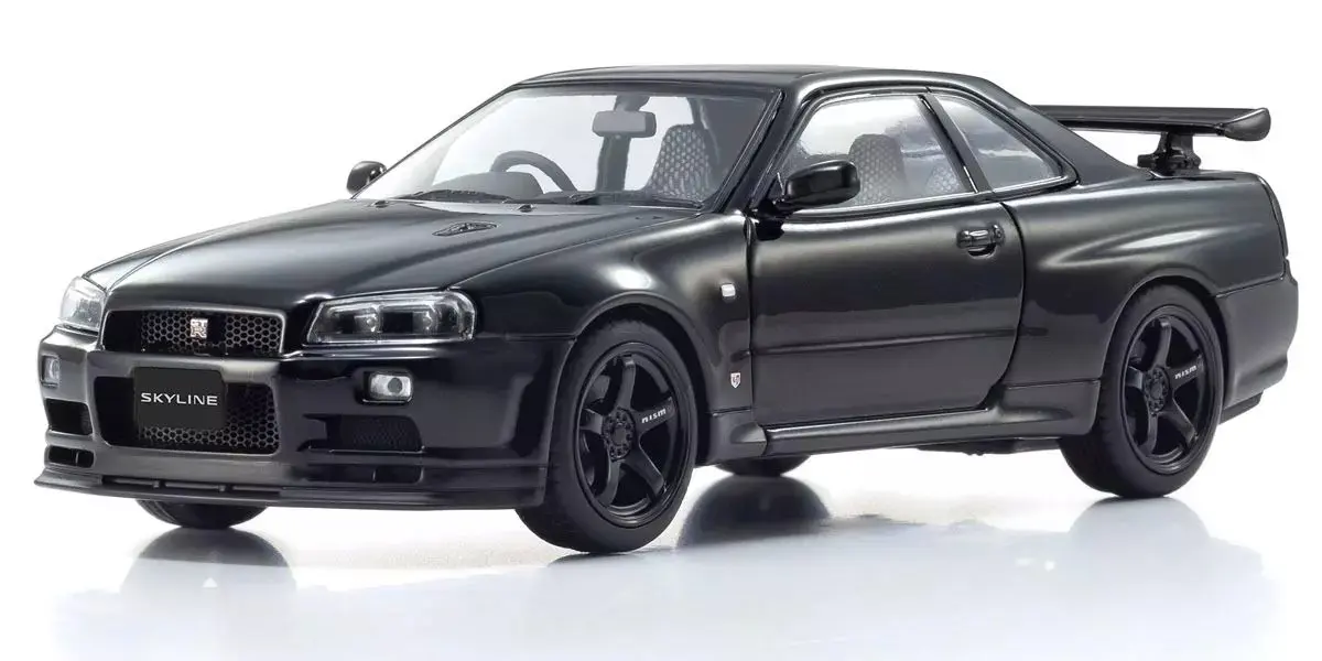 Kyosho 1:43 Nissan Skyline R34 GT-R v-Spec II Black Pearl
