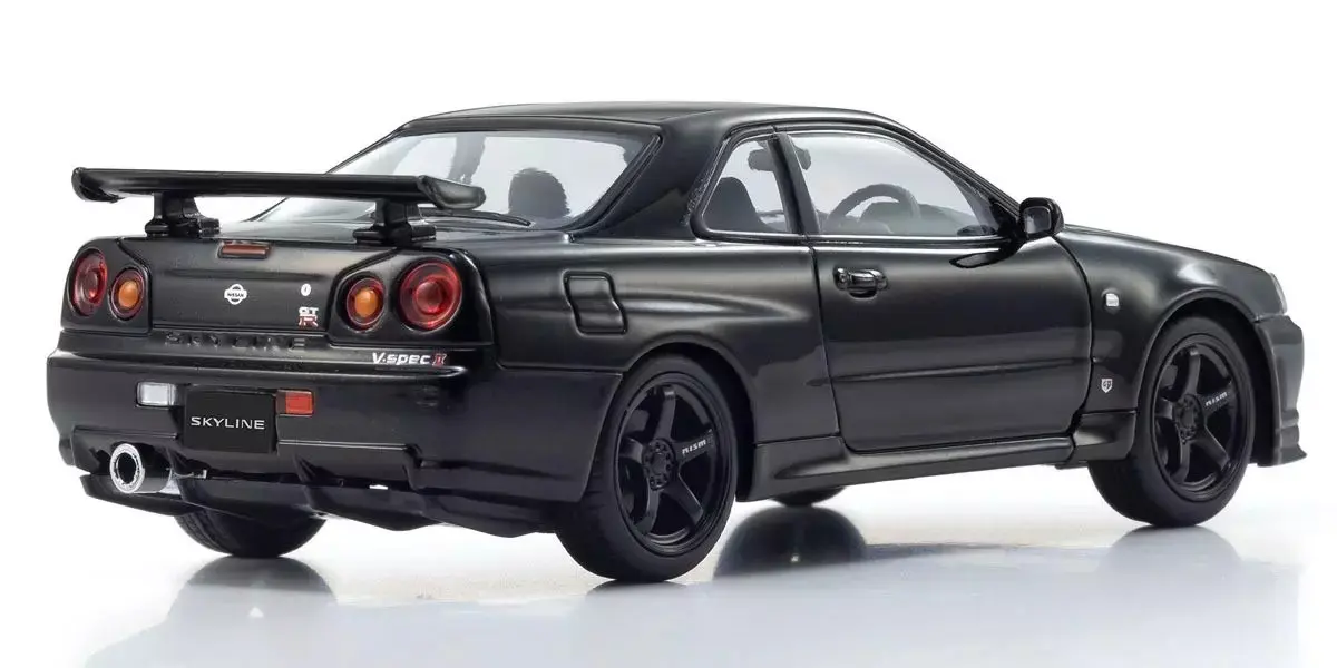 Kyosho 1:43 Nissan Skyline R34 GT-R v-Spec II Black Pearl – view 2