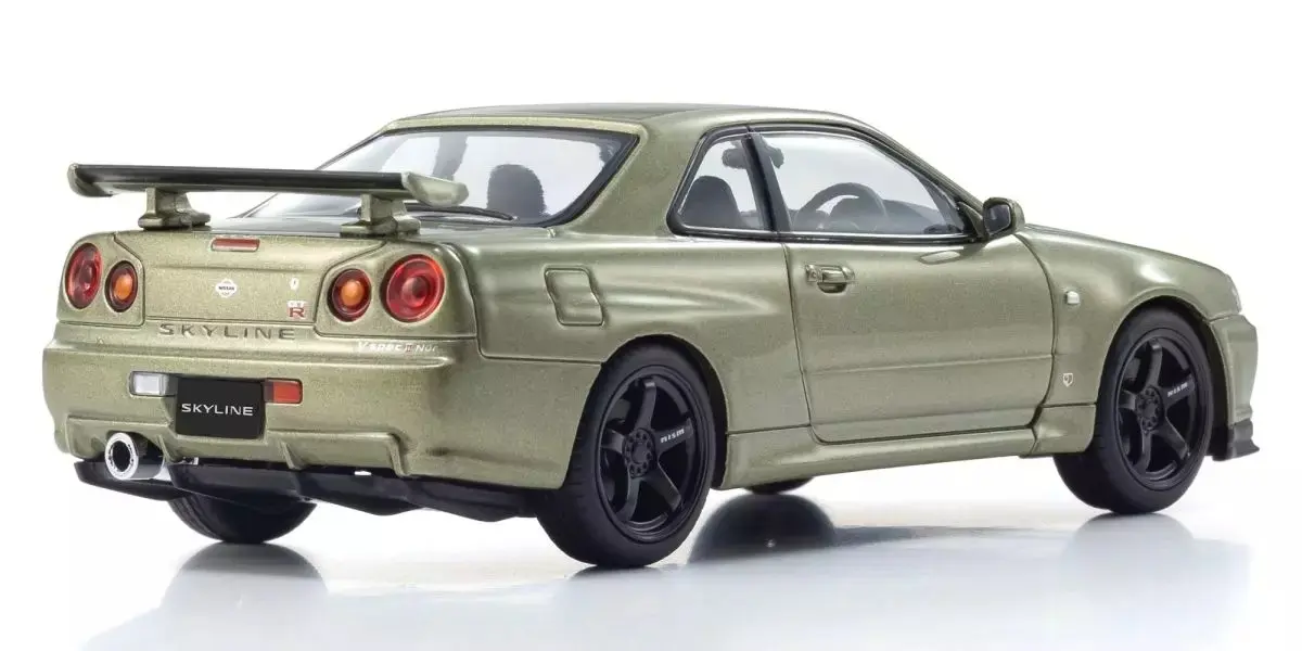 Kyosho 1:43 Nissan Skyline R34 GT-R v-Spec II Nür Millenium Jade – view 2