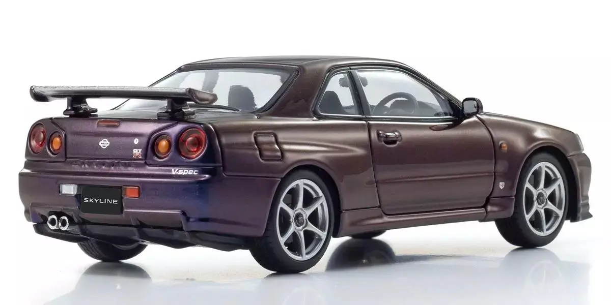 Kyosho 1:43 Nissan Skyline R34 GT-R v-Spec Midnight Purple III – view 2