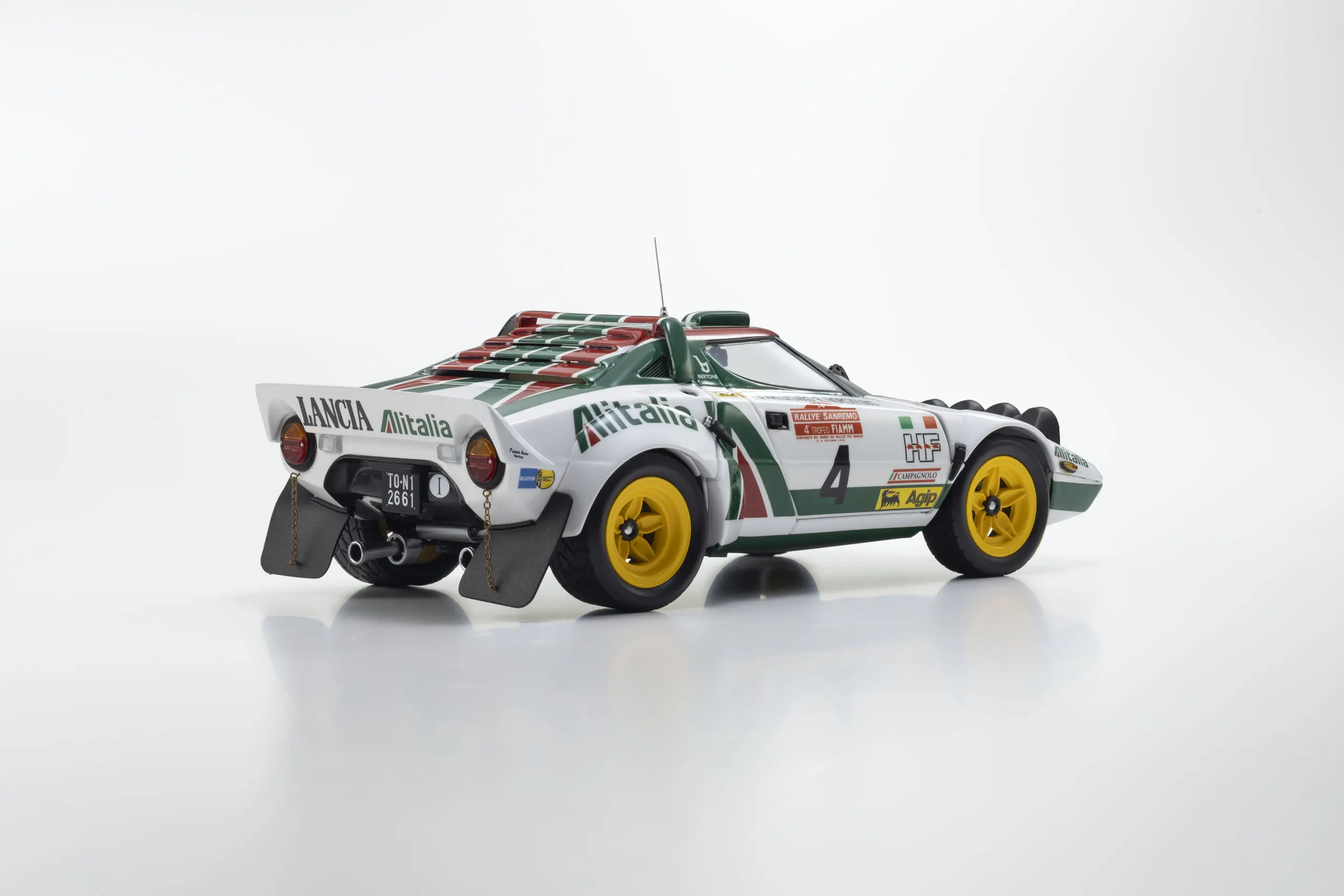 Kyosho 1:18 Lancia Stratos HF B.Waldegard Winner San Remo 1976 Nr.4 – view 2