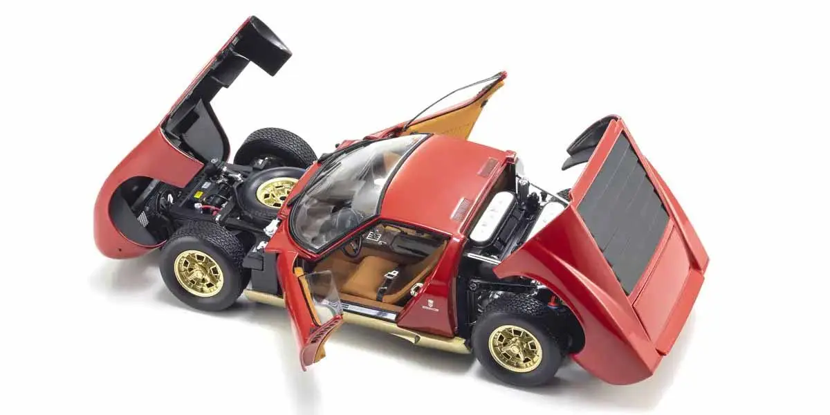 Kyosho 1:18 Lamborghini Miura P400 1968 Red-Gold – view 4