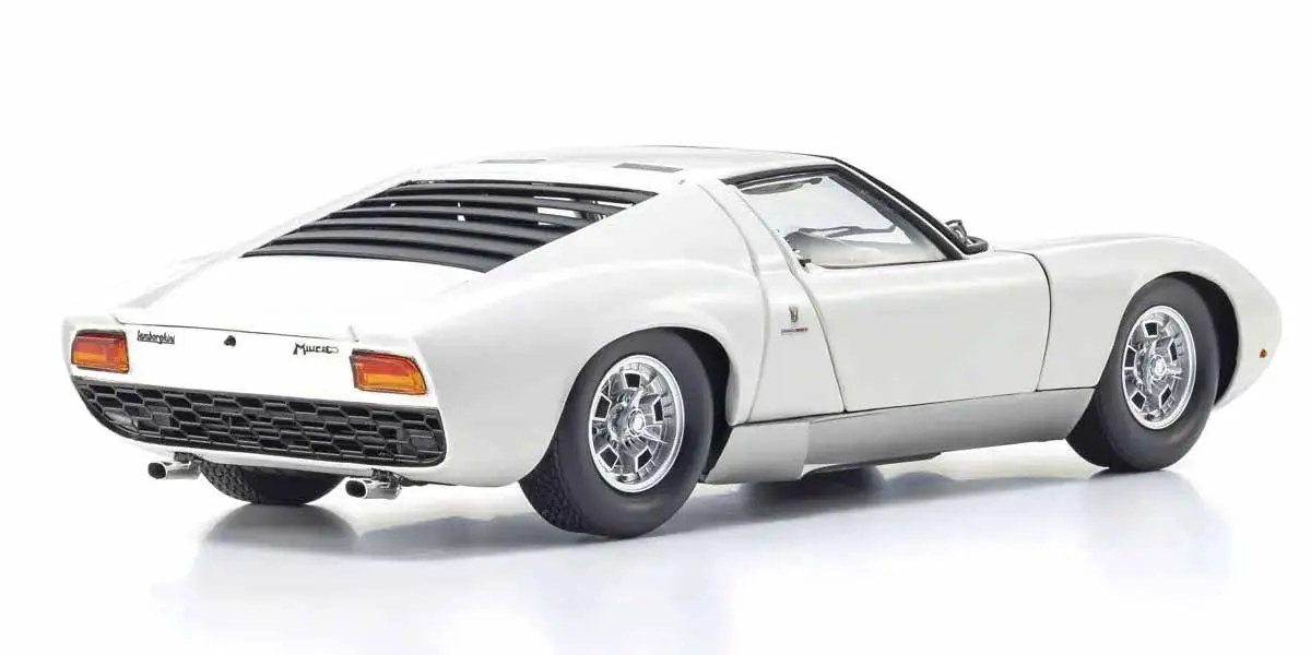 Kyosho 1:18 Lamborghini Miura P400 1968 White-Silver – view 2