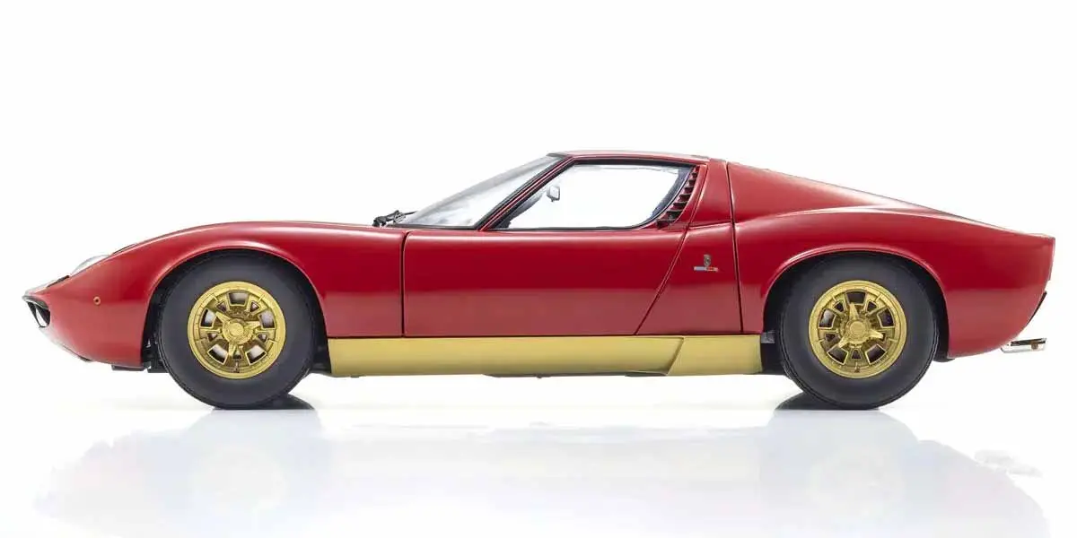 Kyosho 1:12 Lamborghini Miura P400 1968 Red/Gold – view 3
