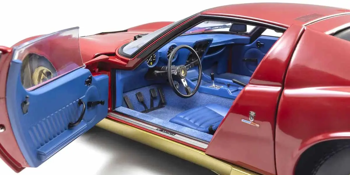 Kyosho 1:12 Lamborghini Miura P400 1968 Red/Gold – view 5