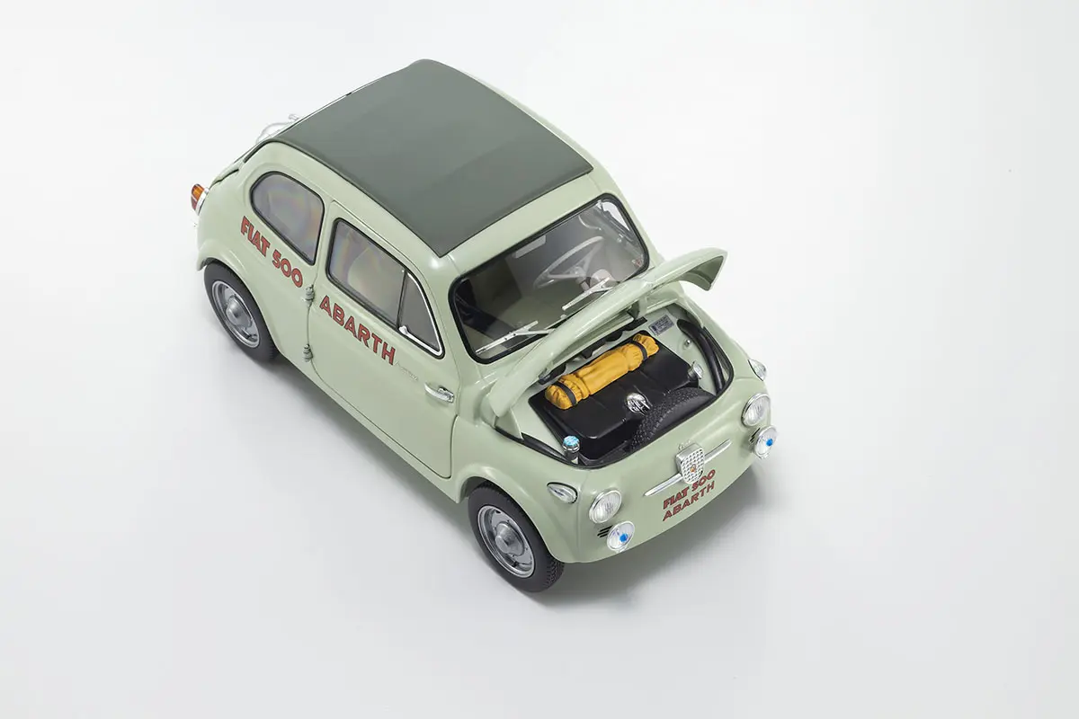 Kyosho 1:18 Fiat Nuova 500 Elaborazione Abarth Record Green Clear – view 12