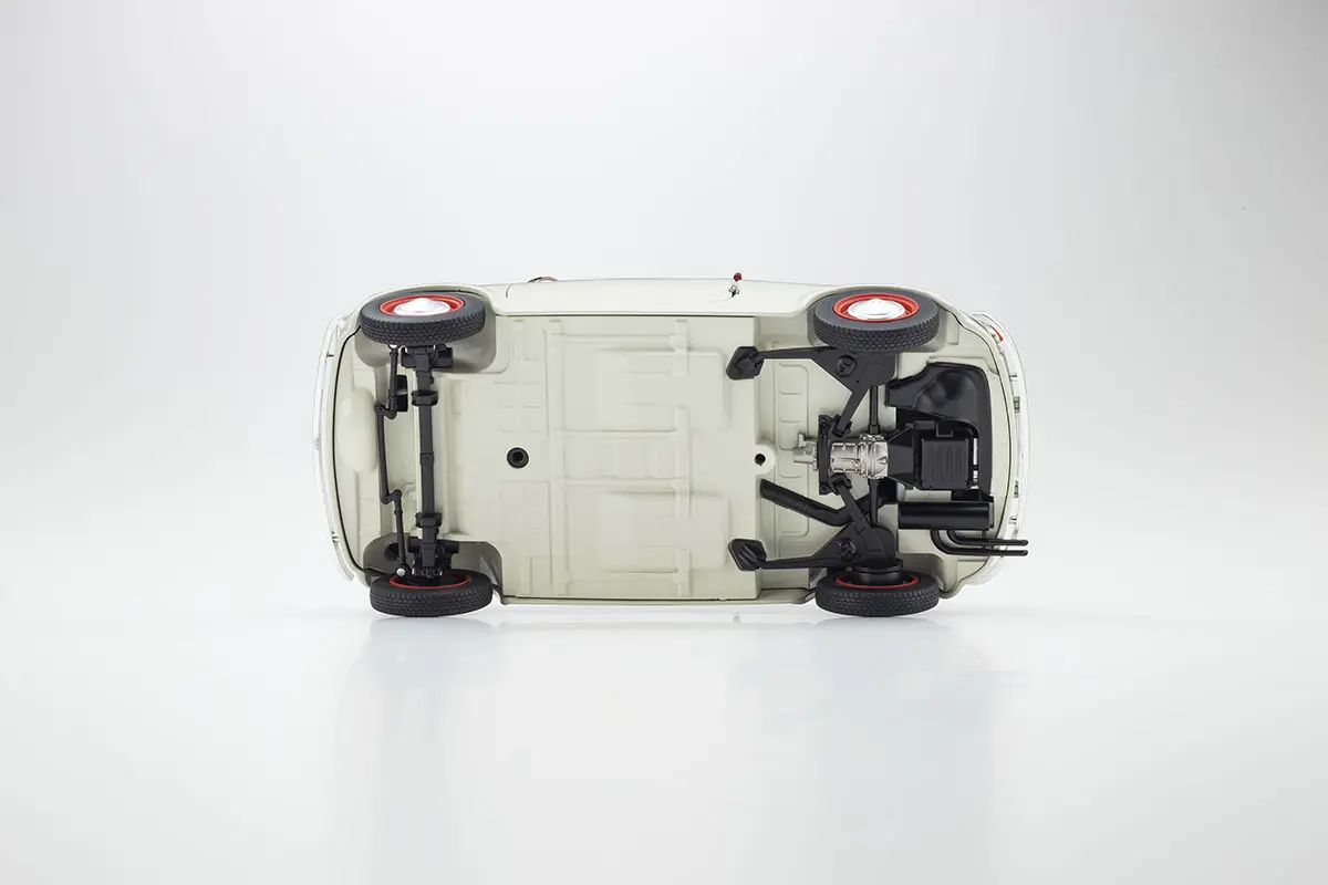 Kyosho 1:18 Fiat Nuova 500 Sport Light Gray/Red Line – view 7