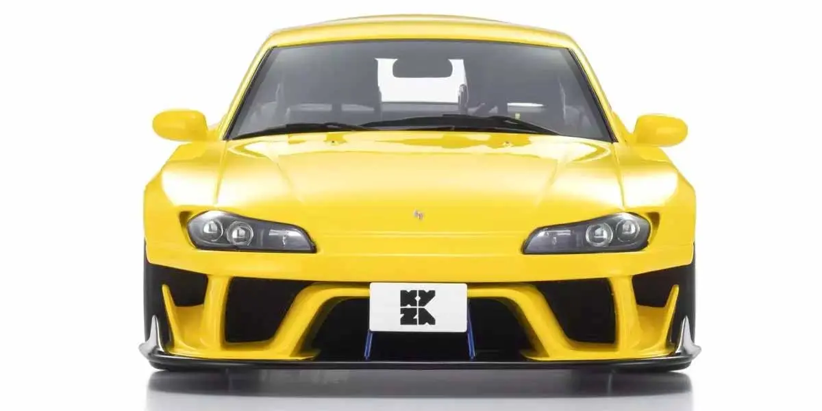 Kyosho 1:18 Samurai Collection Nissan Silvia S15 Khyzyl Saleem Yellow – view 4