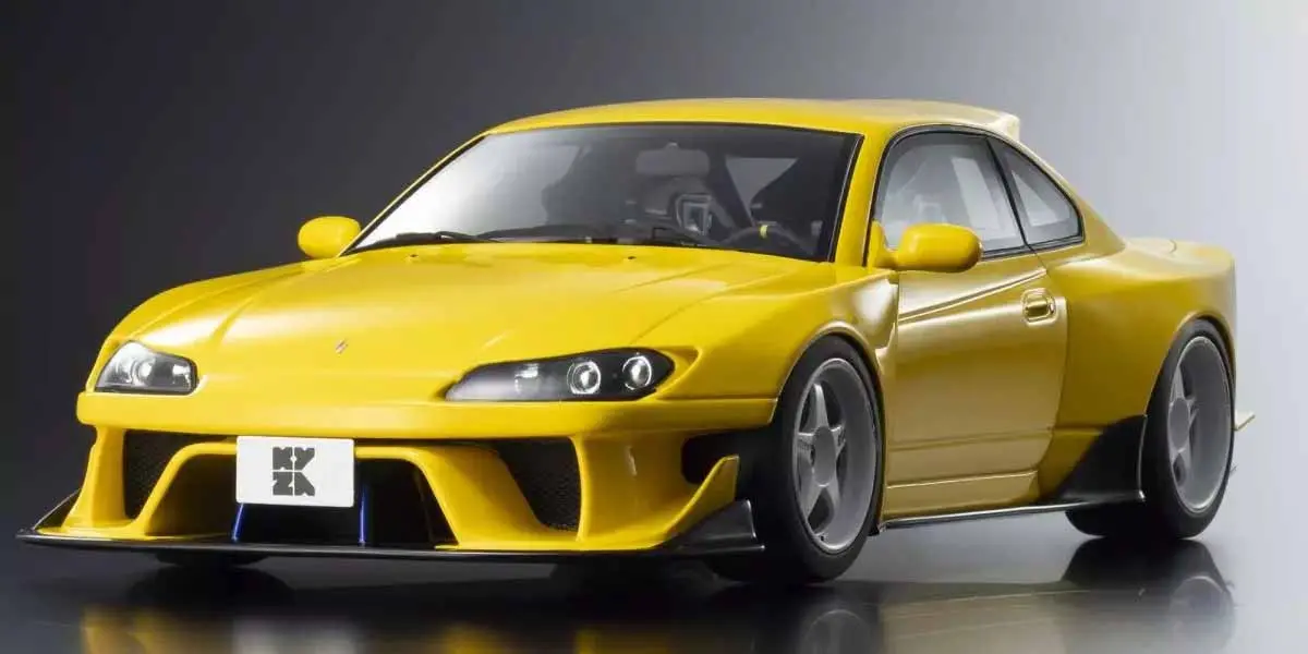 Kyosho 1:18 Samurai Collection Nissan Silvia S15 Khyzyl Saleem Yellow – view 6